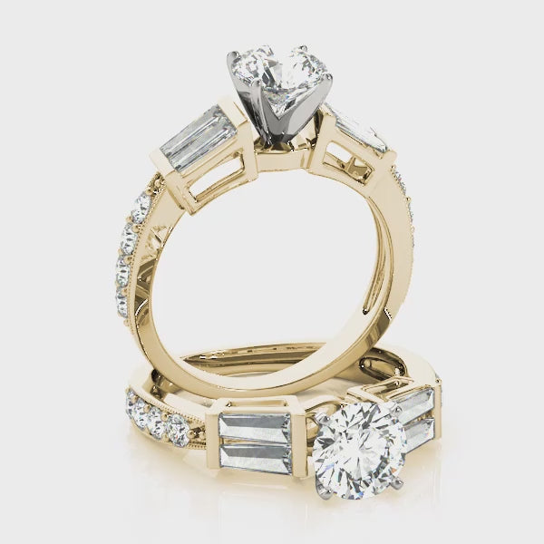 Engagement Rings Fancy Shape Baguette - TN50386-E