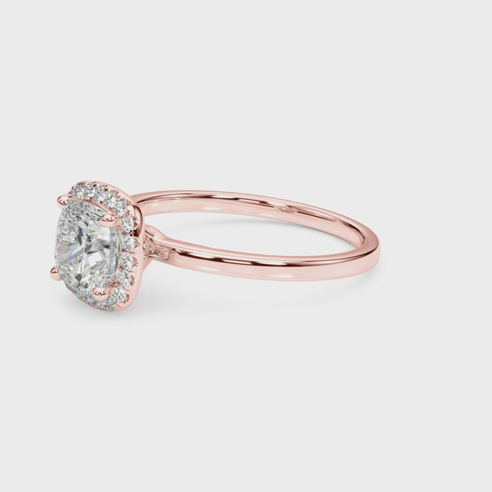 Engagement Rings Halo Square & Cushion - TN50907-E