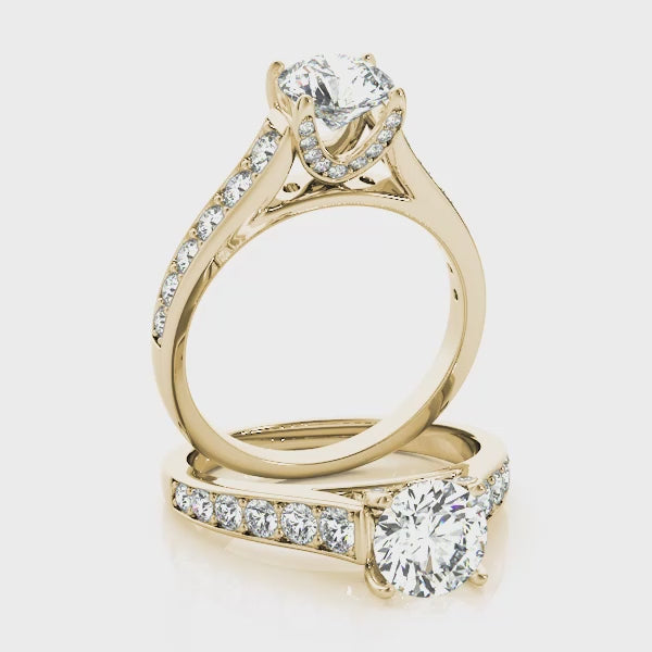 Engagement Rings Single Row Prong Set - TN50628-E
