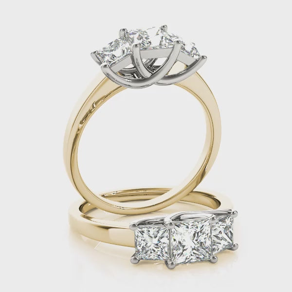 Engagement Rings 3 Stone Princess - TN82392