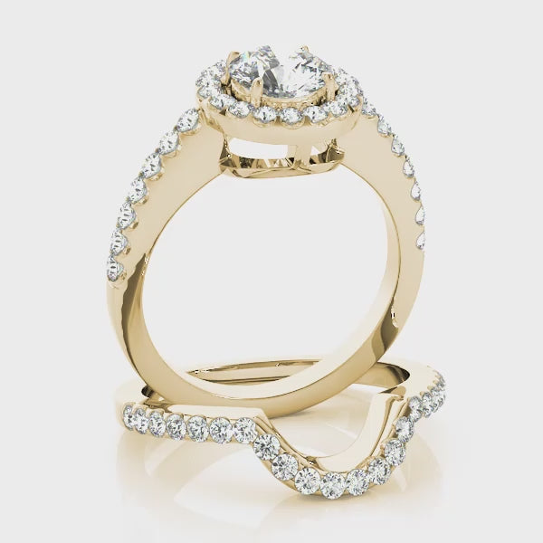 Engagement Rings Halo Round - TN50530-E