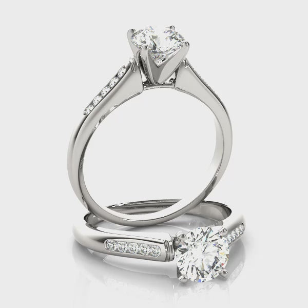 Engagement Rings Single Row Channel Set - TN82044