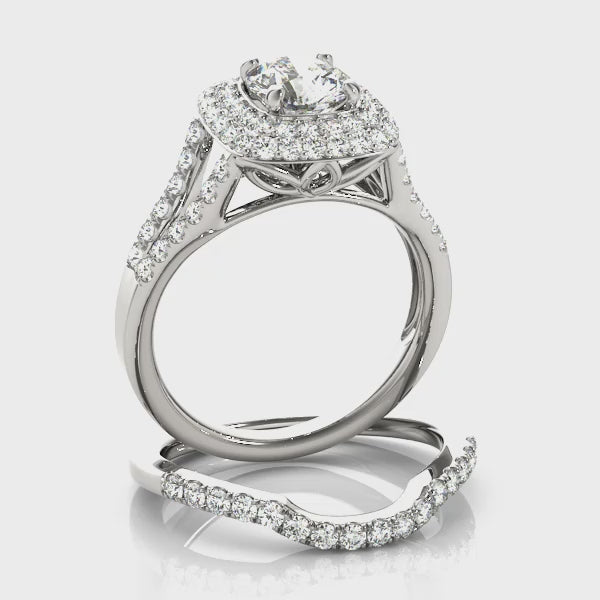 Cushion Halo Round Center - TN50848-E