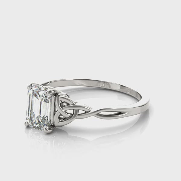 Emerald Cut Color Solitaire - TN85156