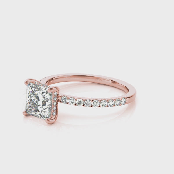 Single Row Princess Cut Center - TN51161-E