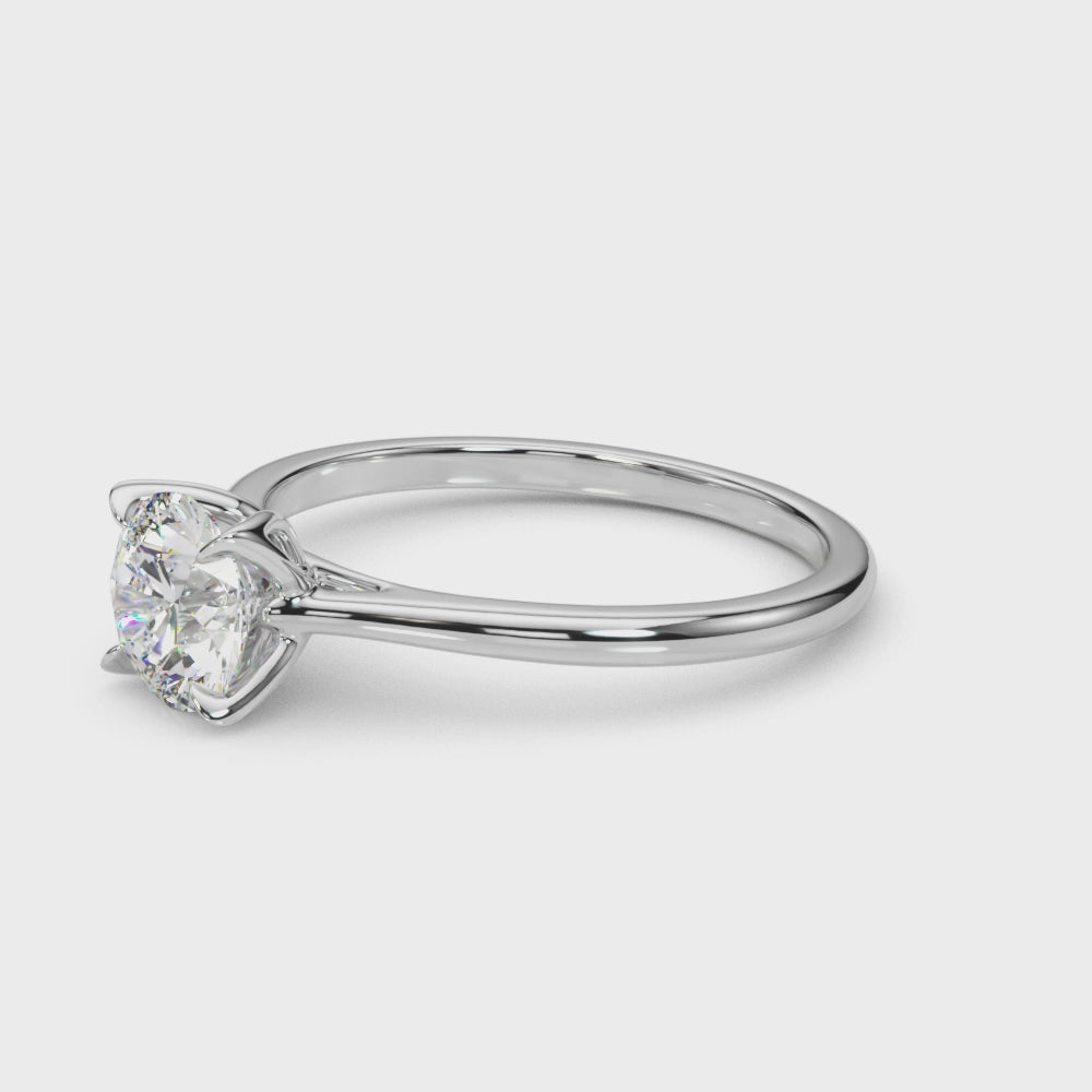Solitaire Round Engagment Ring - TN85333
