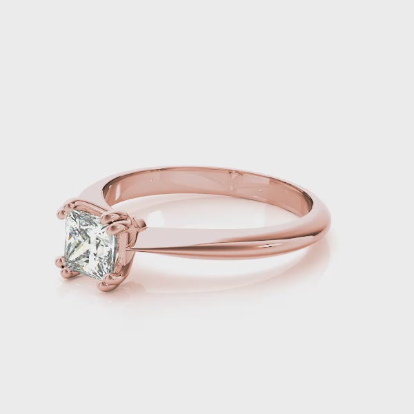 Double Prong Princess Cut Engagement Ring - TN84958