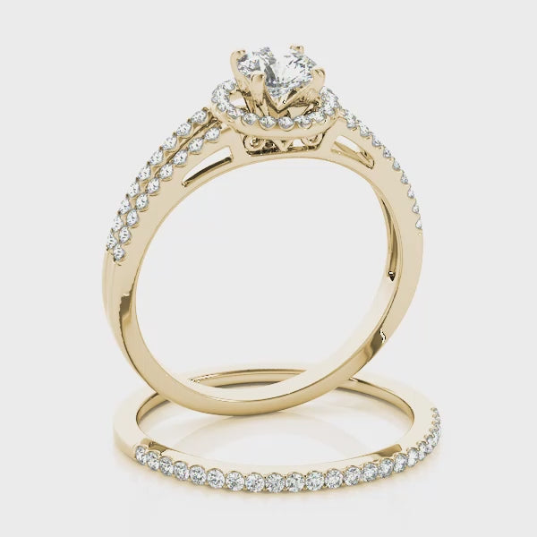 Engagement Rings Halo Round - TN50550-E