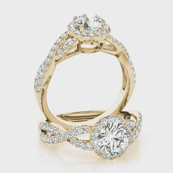 Engagement Rings Halo Round - TN84630