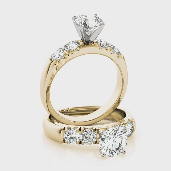 Engagement Rings Single Row Prong Set - TN50770-E