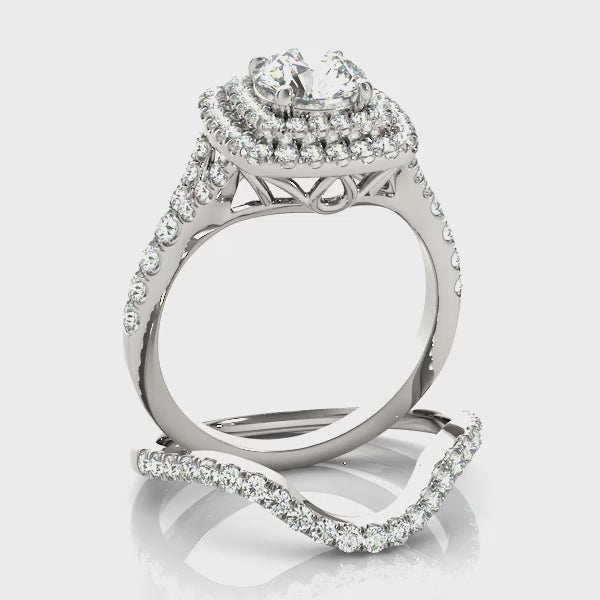 Engagement Rings Halo Round - TN50901-E