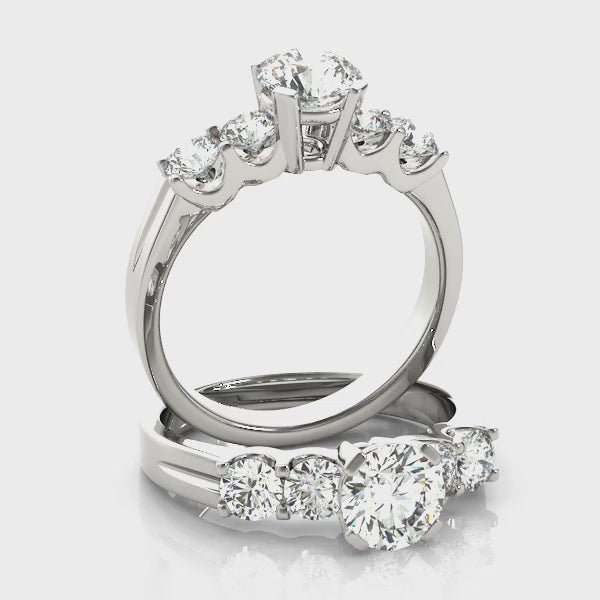 Engagement Rings Single Row Prong Set - TN50602-E