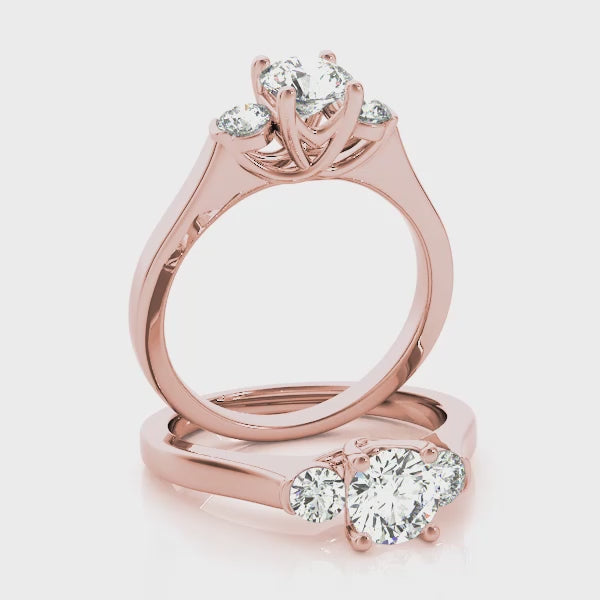 Engagement Rings 3 Stone Round - TN83785