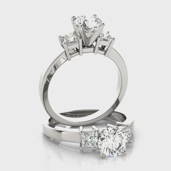 Engagement Rings 3 Stone Princess - TN82638