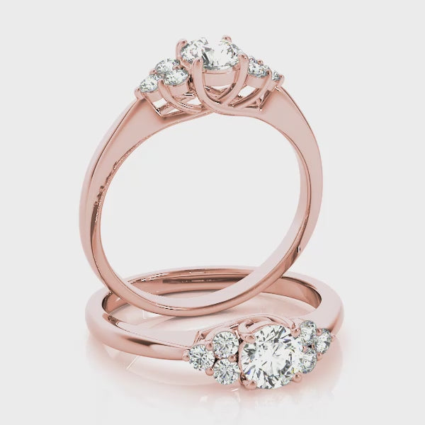 Engagement Rings Cluster Sides - TN82600
