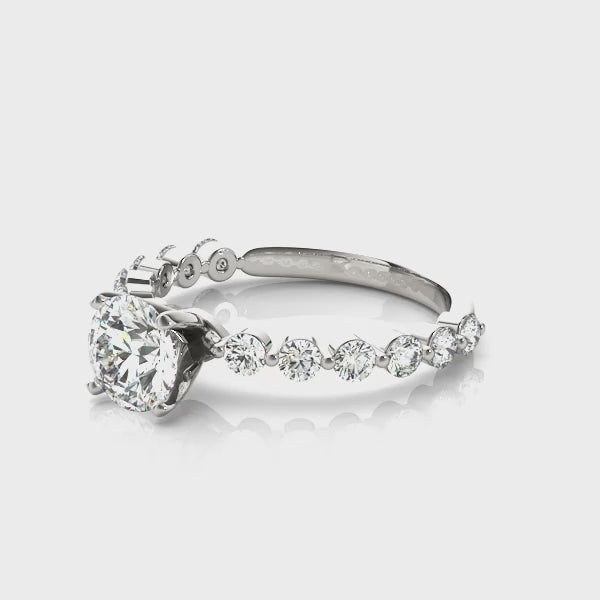 Single Prong Engagement Ring - TN51101-E
