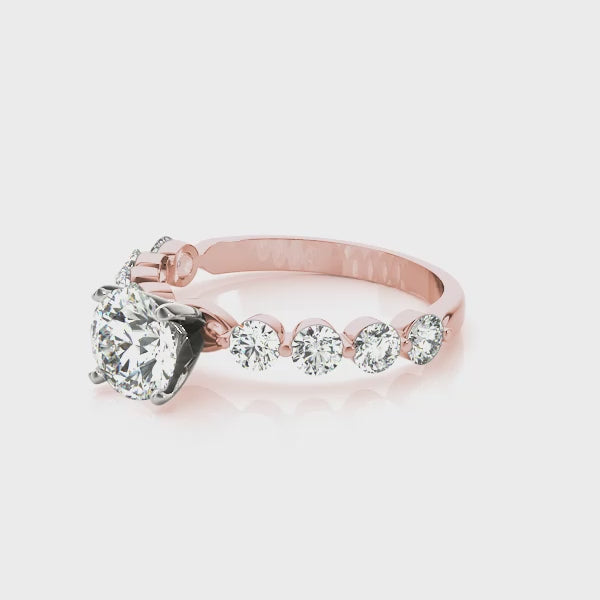 Single Prong Engagement Ring - TN51100-E