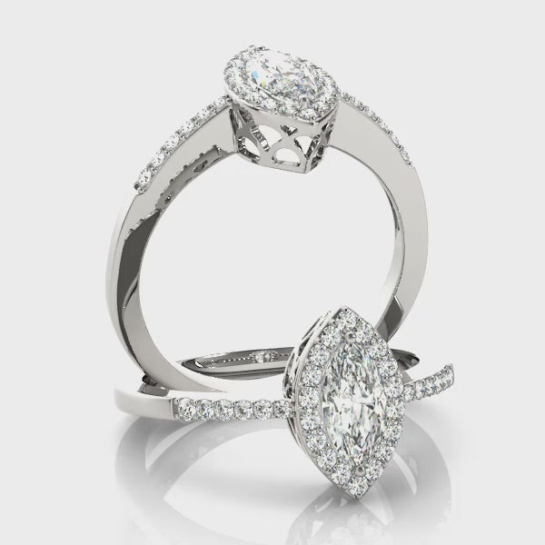 Engagement Rings Halo Marquise - TN83532