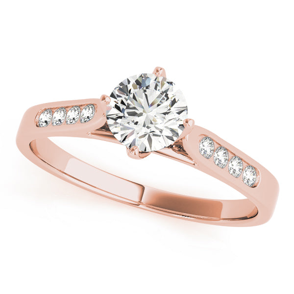 Engagement Rings Single Row Channel Set - TN50001-E