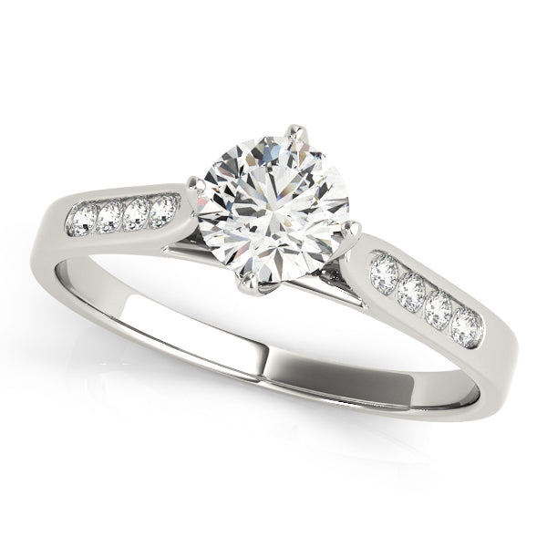 Engagement Rings Single Row Channel Set - TN50001-E