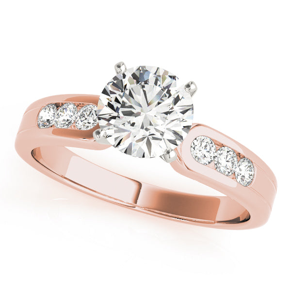 Engagement Rings Single Row Channel Set - TN50002-E