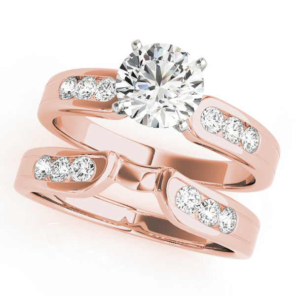 Engagement Rings Single Row Channel Set - TN50002-E