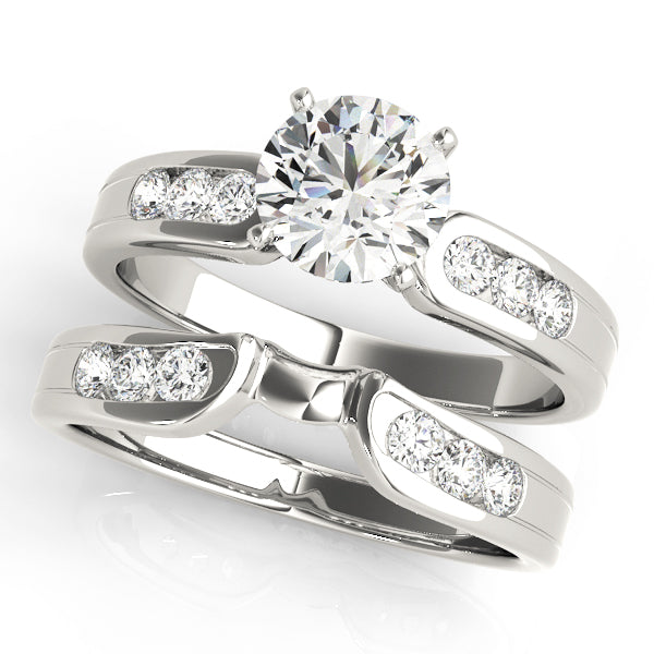 Engagement Rings Single Row Channel Set - TN50002-E