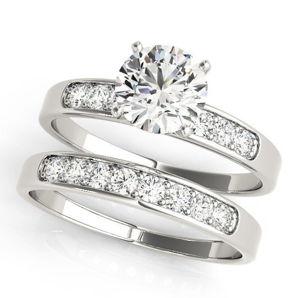 Engagement Rings Single Row Channel Set - TN50076-E