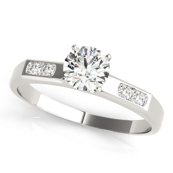 Engagement Rings Single Row Channel Set - TN50152-E