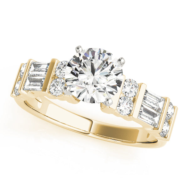 Engagement Rings Fancy Shape Baguette Remounts - TN50189-E