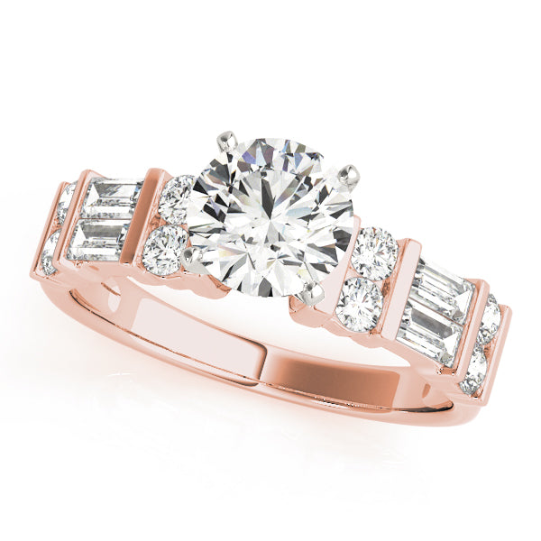 Engagement Rings Fancy Shape Baguette Remounts - TN50189-E