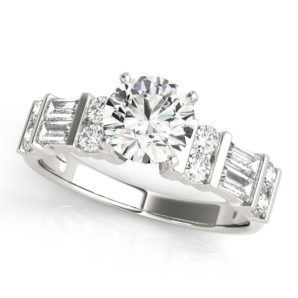 Engagement Rings Fancy Shape Baguette Remounts - TN50189-E