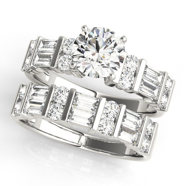 Engagement Rings Fancy Shape Baguette Remounts - TN50189-E