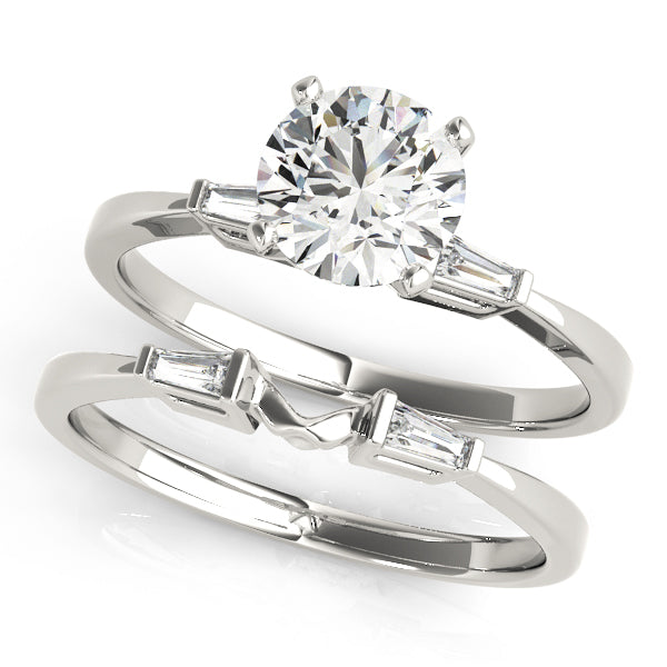 Engagement Rings 3 Stone Baguette - TN50229-E