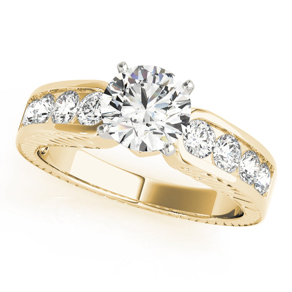Engagement Rings Single Row Channel Set - TN50255-E