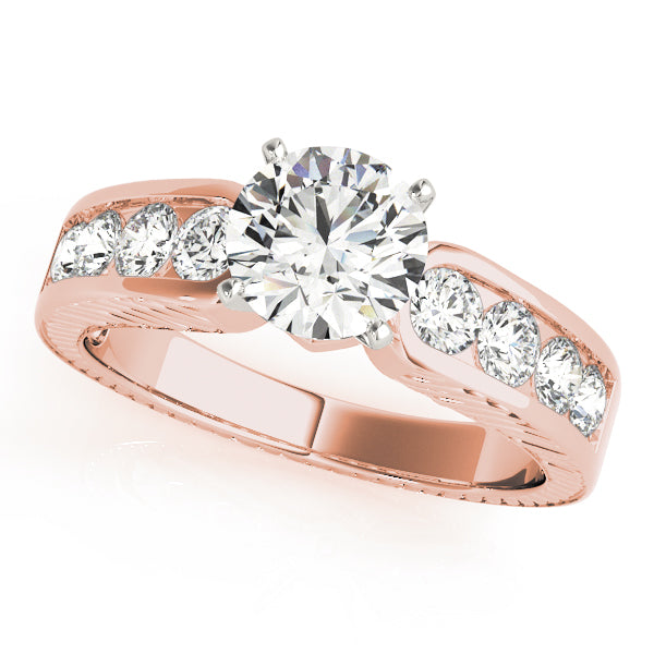 Engagement Rings Single Row Channel Set - TN50255-E