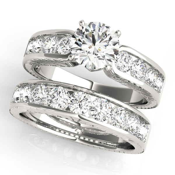 Engagement Rings Single Row Channel Set - TN50255-E