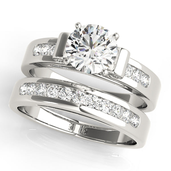 Engagement Rings Single Row Channel Set - TN50257-E