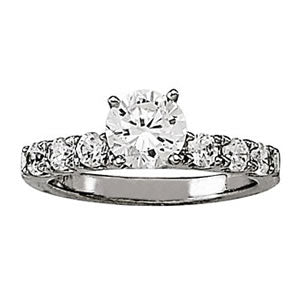 Engagement Rings Single Row Prong Set - TN50261-E