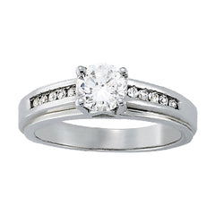 Engagement Rings Single Row Channel Set - TN50269-E