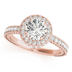 Engagement Rings Halo Round - TN50277-E