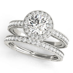 Engagement Rings Halo Round - TN50277-E