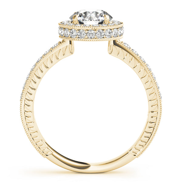 Engagement Rings Halo Round - TN50277-E