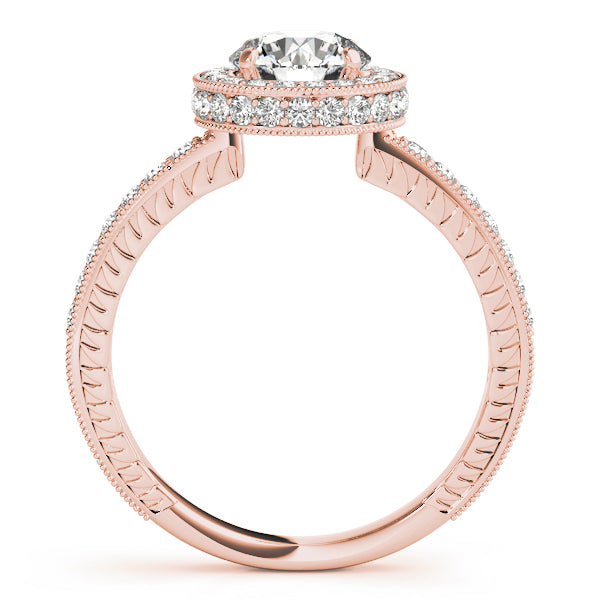 Engagement Rings Halo Round - TN50277-E