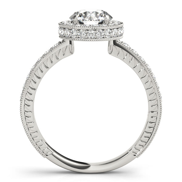 Engagement Rings Halo Round - TN50277-E