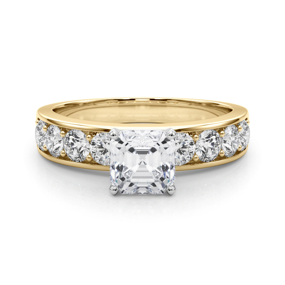 Engagement Rings Single Row Channel Set - TN50280-E