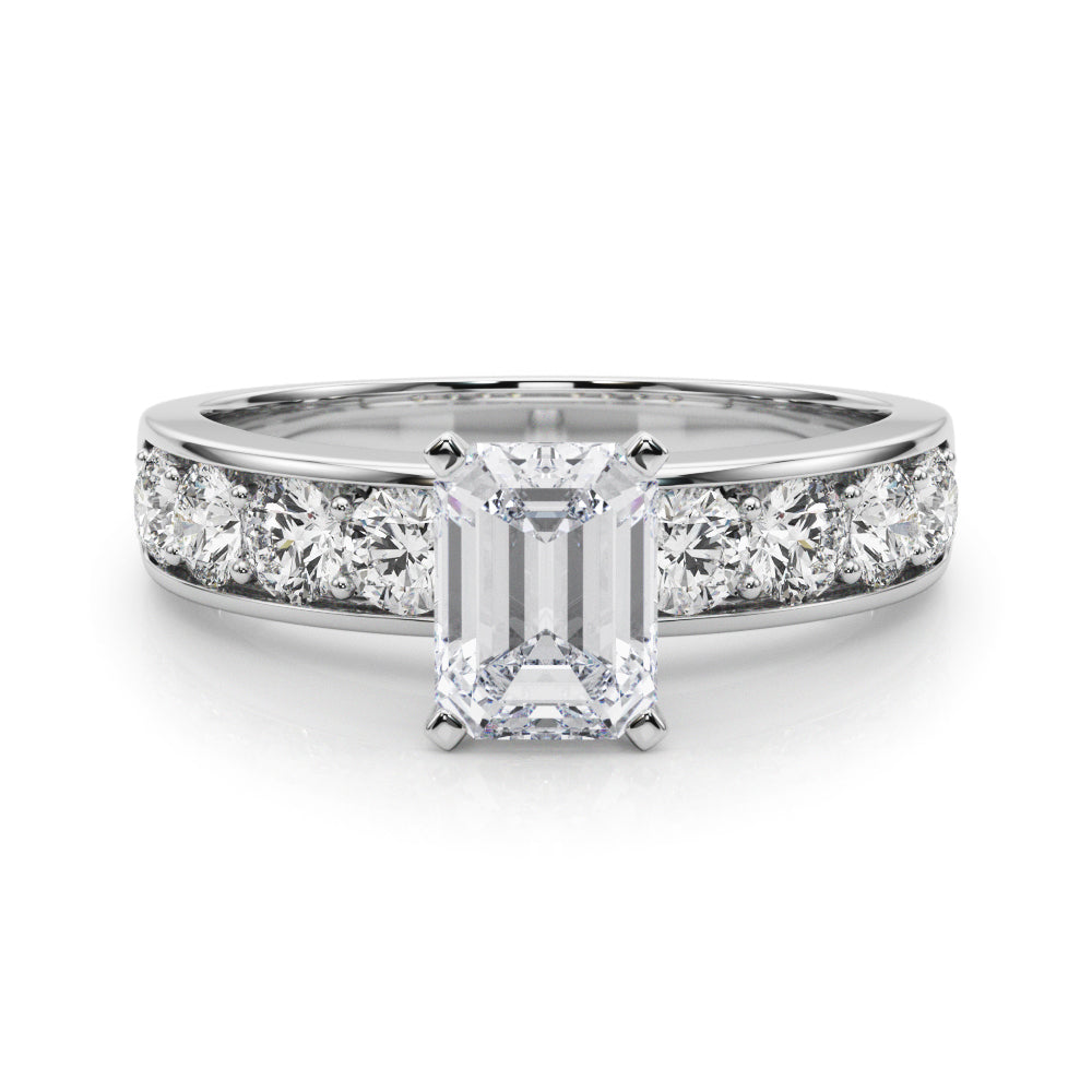 Engagement Rings Single Row Channel Set - TN50280-E