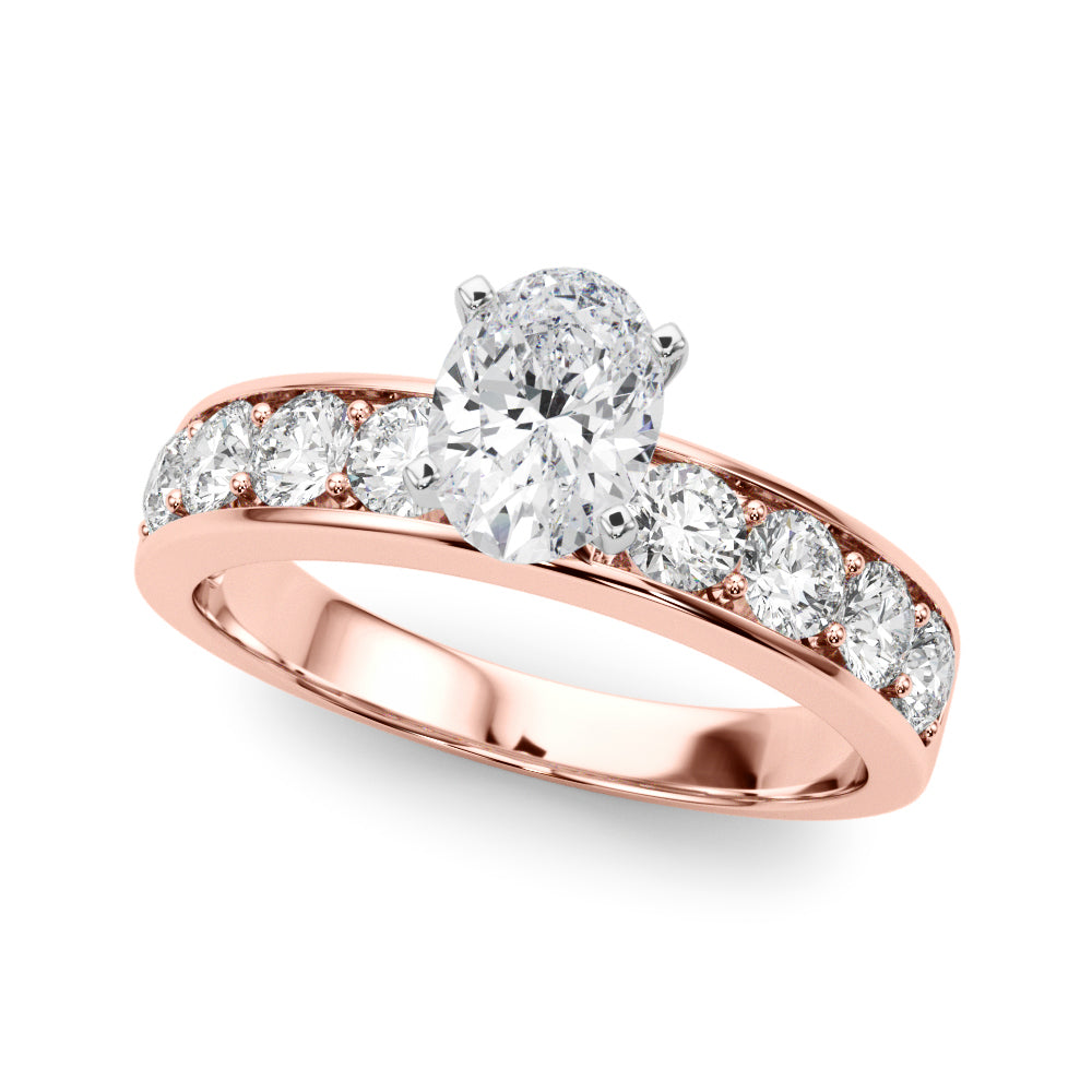 Engagement Rings Single Row Channel Set - TN50280-E