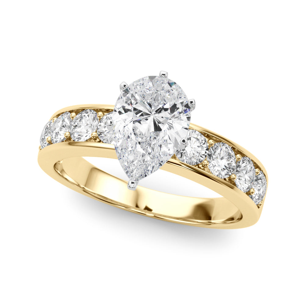 Engagement Rings Single Row Channel Set - TN50280-E