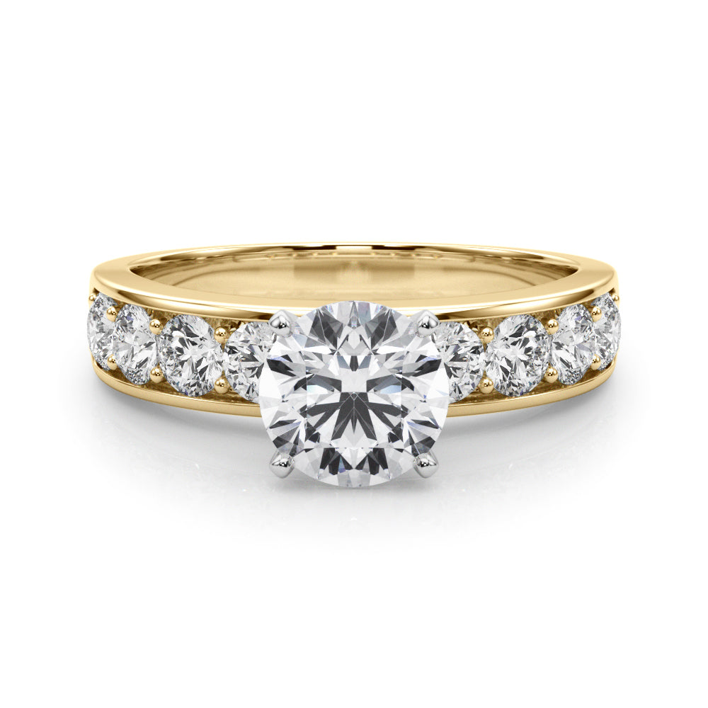 Engagement Rings Single Row Channel Set - TN50280-E